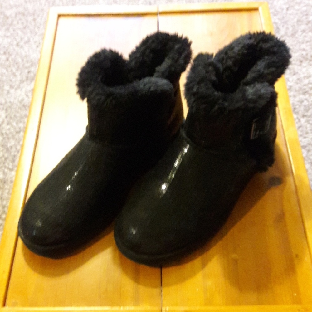 Sparkly Black Boots